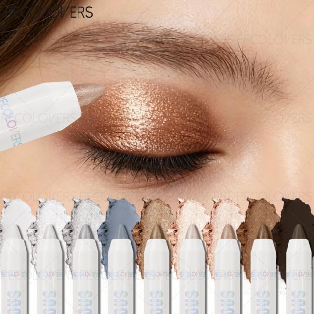 1PC Colored Eyeshadow Stick,Matte And Shimmery Textures, Perfect for 3D Eye Makeup, Waterproof And Sweatproof