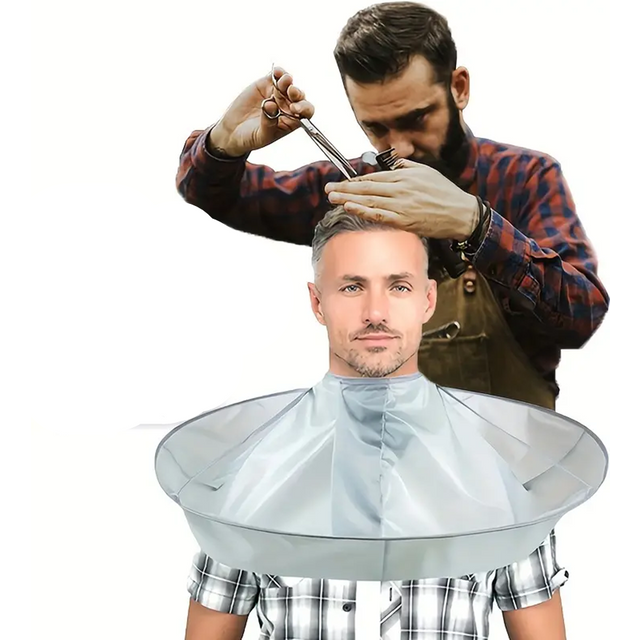 1pc bricolage coupe de cheveux cape parapluie conception couverture, adapté pour Salon de coiffure coupe cape enveloppement, pliable imperméable et Portable