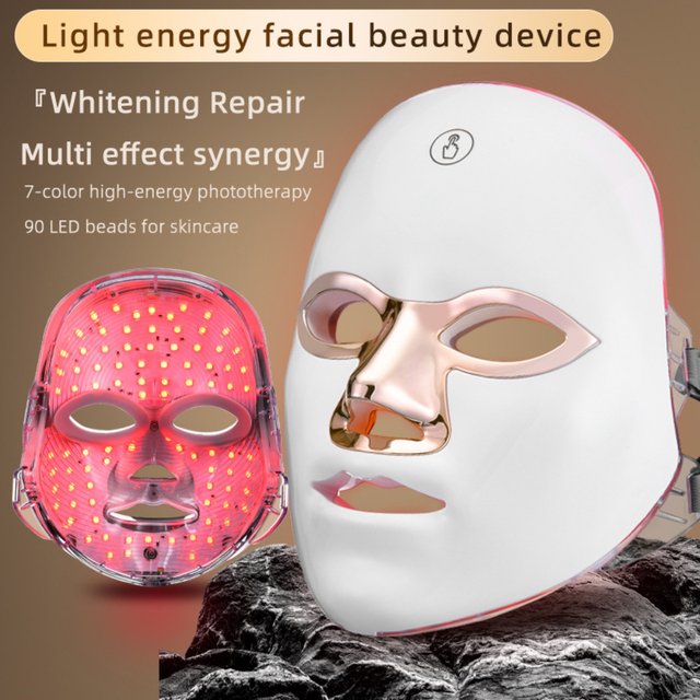 Home Use 7-Color Lights Led Facial Beauty Mask LED Chips Panel Facial Body Skin Rejuvenation Home Care Salon Device whitening