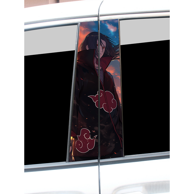Itachi Uchiha Car Stickers Funny Auto B Pillar Waterproof Decoration DIY Cover Car Doors Pillar Sunscreen Decals Accessories