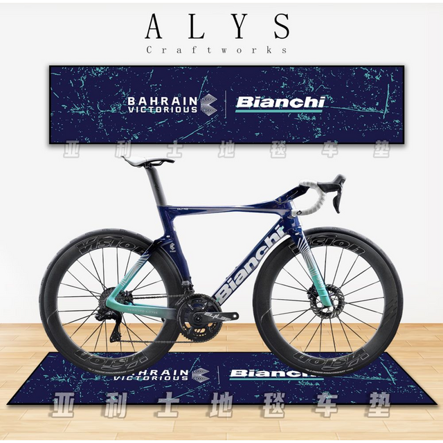 Bike Floor Mat Indoor Parking Mat Non-Slip Oil-Proof Machine Washable Garage Carpet Bike Display Mat Garage Decoration