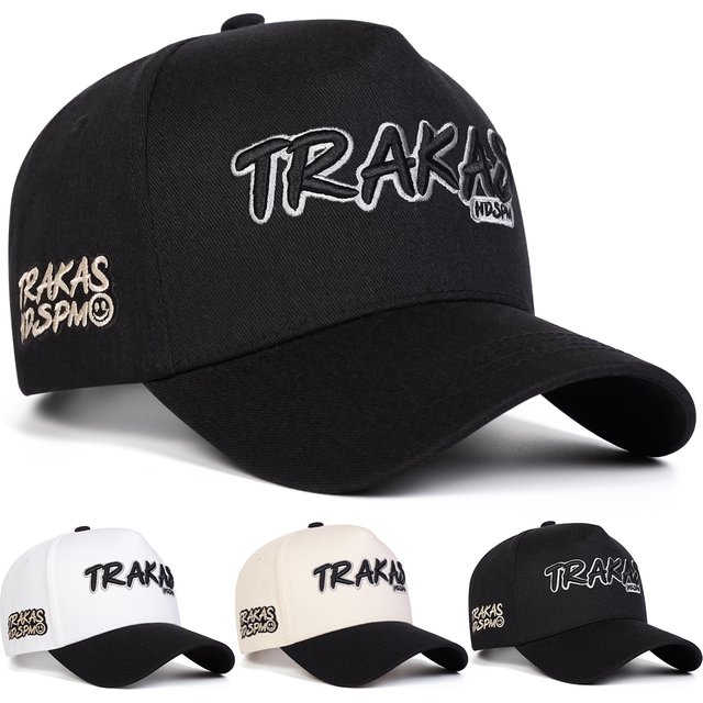 Unisex TRAKAS HDSPM Letter Embroidery Baseball Caps Spring Autumn Outdoor Adjustable Casual Hats Sunscreen Hat Sports Cap