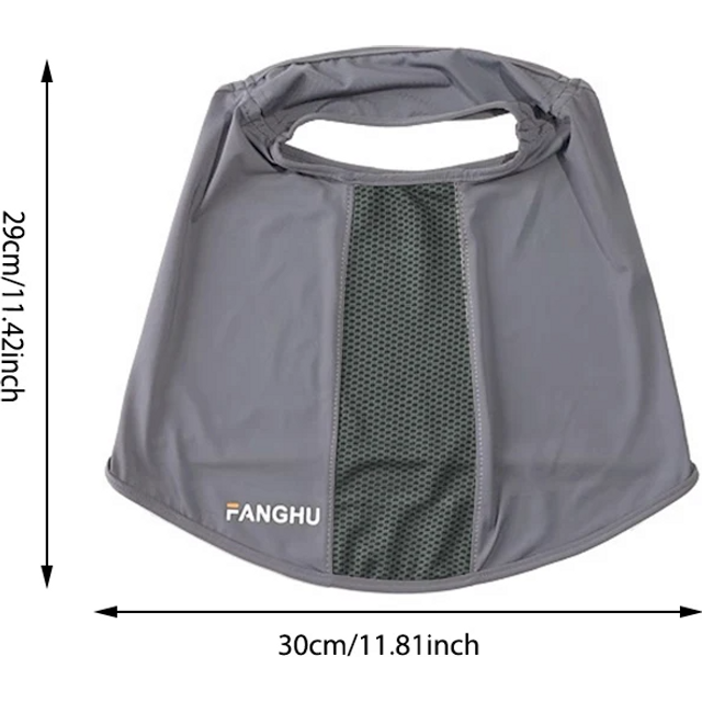 New Neck Protection Ice Silk Sunscreen Mask UPF50+ Anti-UV Face Mask Breathable Ear Cord Face Cover Scarf Outdoor Sports