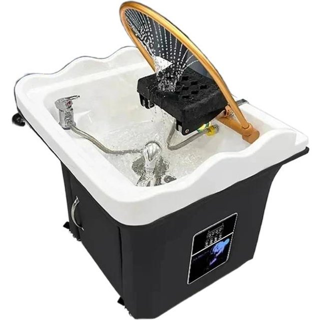 Portable Head Spa Shampoo Chair for Hair Salon Small Hair Washing Station Chair Move Therapy Lettino Massaggio Furniture MQ50SC