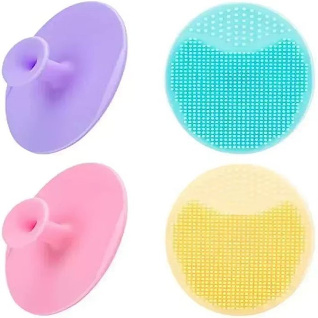 1-4Pcs Silicone Face Brush Cleanser and Massager Manual Facial Cleansing Brush Exfoliating Silicone Face Scrubber for women Men