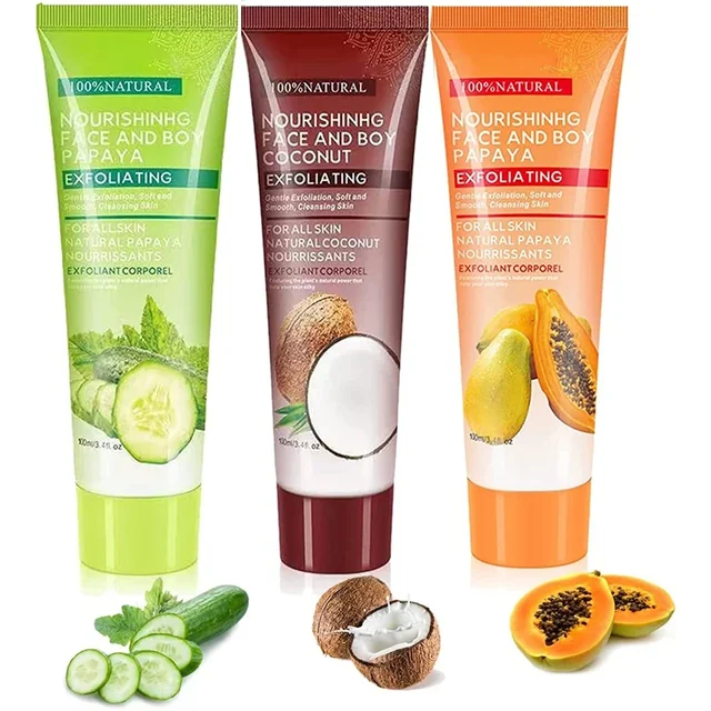 100ml naturel papaye exfoliant crème gommage Peeling Gel visage crème visage corps soins de la peau