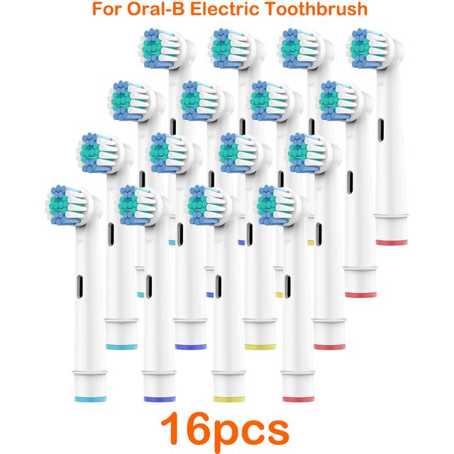 16pcs/Set For Oral-B Sonic Electric Toothbrush Replacement Brush Heads Fit Advance Power/Pro Health/Triumph/3D Excel/Vitality