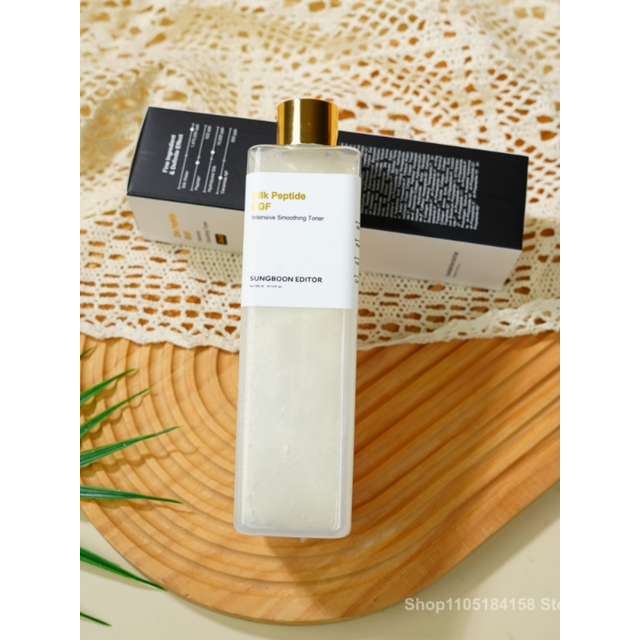 Silk Peptide EGF Smoothing Toner Facial Intensive Gold Pearl Ceramide Capsules Lock‑in Moisture Hydrating Essence Basic Skincare