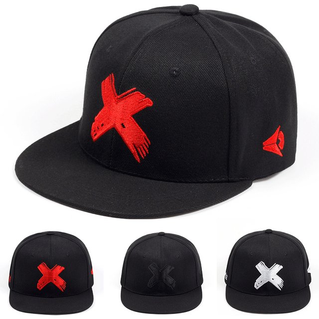 Unisex Simple Letter X Embroidery Hip-hop Hats Spring Autumn Outdoor Adjustable Casual Baseball Caps Sunscreen Hat