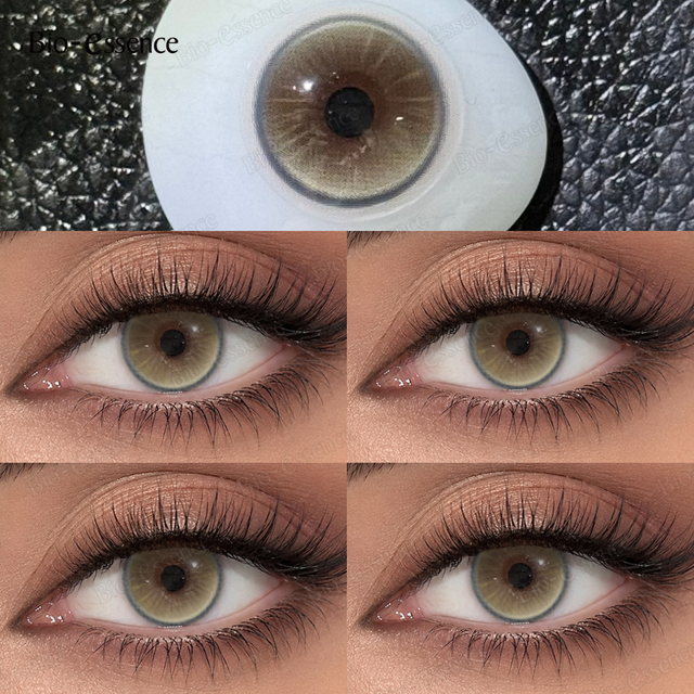 Bio-essence Color Contact PATTAYA Blue Lenses Big Eyes Black Lenses Beauty Pupils Cosmetic Brown Color Lens Gray Natural Yearly