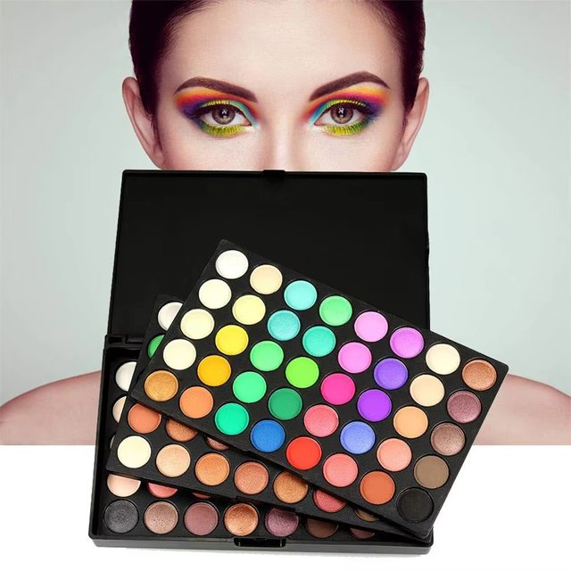 120 Color Eyeshadow Makeup Set Matte and Pearlescent Dual Texture Waterproof Long Lasting and Non Smudged Eye Makeup Tool