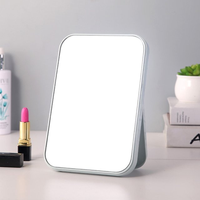 1PC Mirror Folding Home Student Makeup Mirror Large Dormitory Desktop Portable Glass Mirror Household Goods