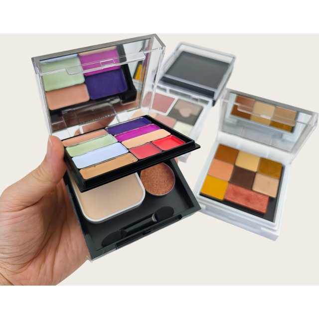 New Double-Layer Magnetic Refillable Empty Compact Case for DIY Eyeshadow Blush – Taller Design, Customizable Palette