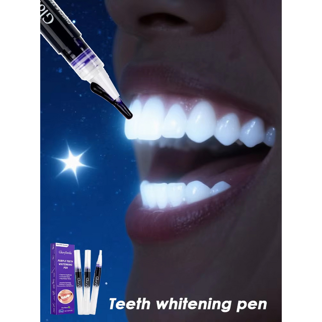 Magical Purple Teeth Whitening Pen Freshing Breath Oral Deep Cleaning Stain Removal Dentifrice Teeth Cleaning Essence Oral Care