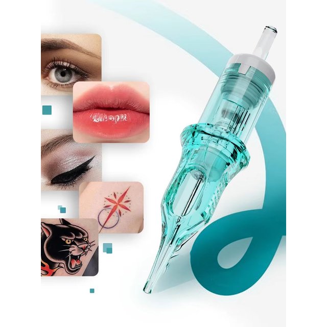 DRAGONHAWK Alpha Tattoo Cartridge Needles 1RL 3RL Sharp Needle Tips Smooth Ink Flow 20Pcs for Tattoo and Permanent Makeup Artist