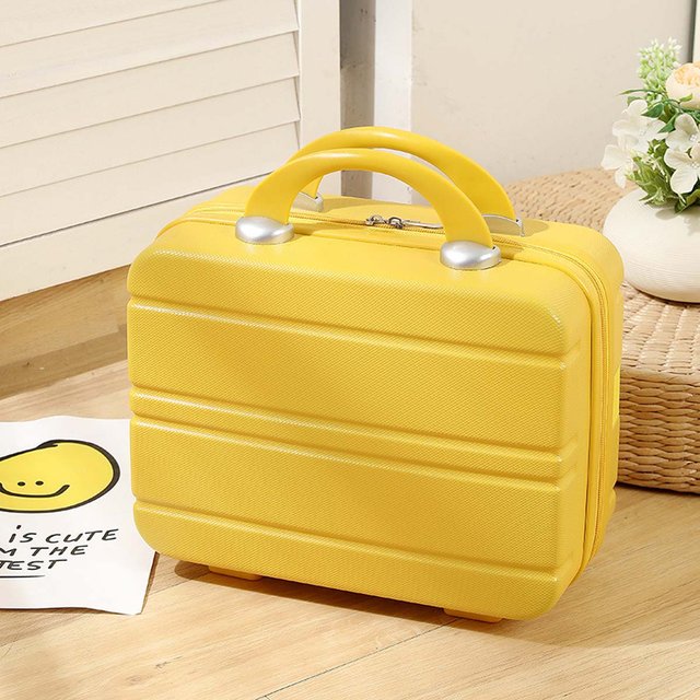 New Style Suitcase Hot Luggage Cosmetic Case 14" vintage Small Storage Box Makeup Bag Mini Hand Ceremony Gift Box Wholesale