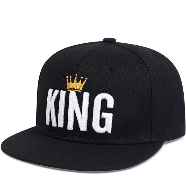 Unisex Crown KING Embroidery Hip-hop Hats Spring Autumn Outdoor Adjustable Casual Baseball Caps Sunscreen Hat