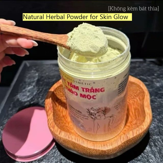 Bot Tam Trang Thao Moc 500g - Natural Herbal Powder for Skin Glow - Brightening & Exfoliating Body Scrub, Evens Skin Tone