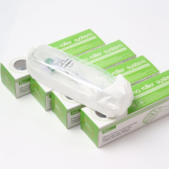 1/5pcs Derma Roller System 540 Needles for Hair And Skincare Transparent Green 1/5pcs Scalp Needling Tool for Beauty Therapy