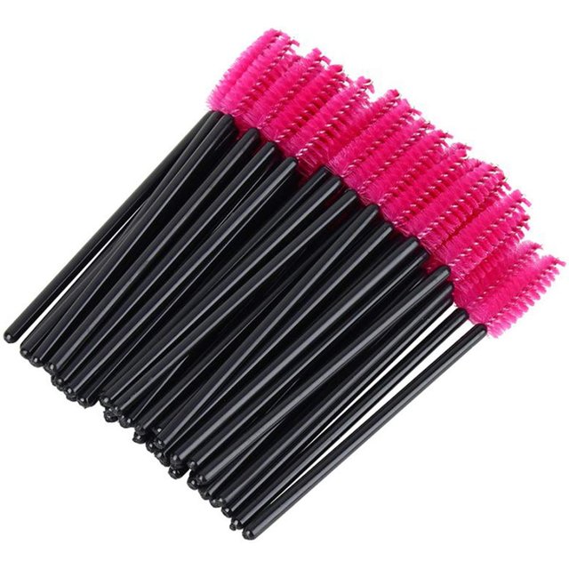 50PCS Disposable Eyelash Mascara Brushes for Eye Lashes Extension Eyebrow and Makeup Eyelashes Brush Cosmetic Make Up Tool
