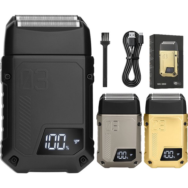 Reciprocating Double Leaf Net Shaver Electric Shaver Full Body Waterproof Household Whitening Device Beard Knife