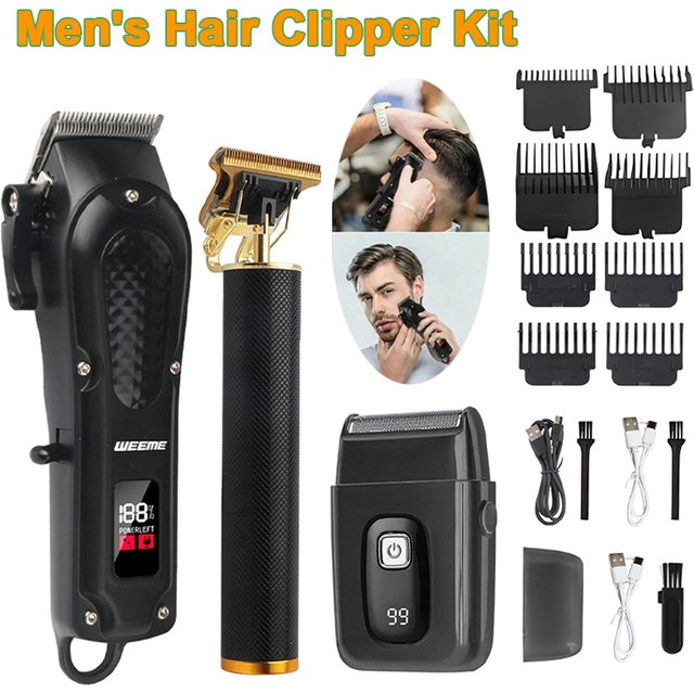 2026 T9 Vintage Men's Electric Hair Clipper Rechargeable Beard Trimmer Hair Trimmer Kit-Hair Cutting Machine for Boyfriend Gift