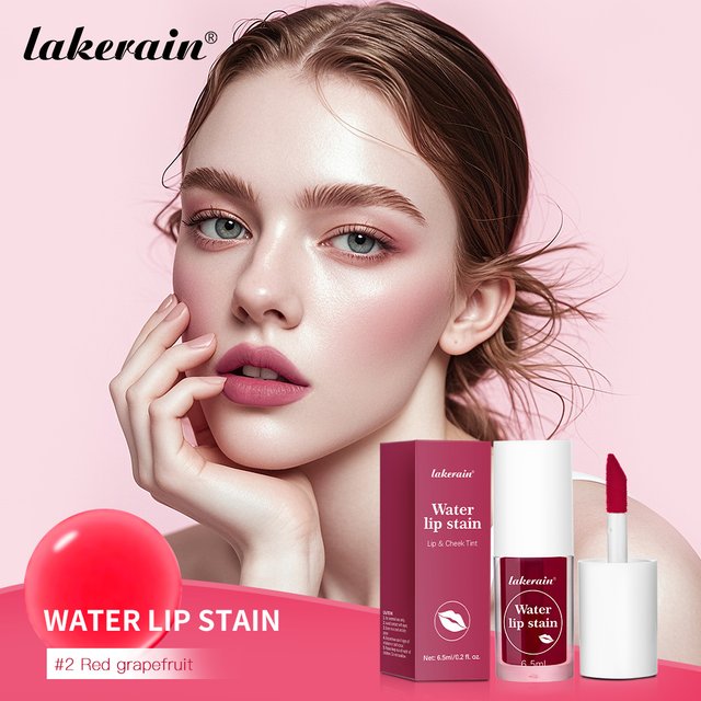 Lakerain Dye Lip Stain Long-Lasting Hydrating Moisturize Nourish Waterproof Lipstick Vivid Colors Cherry Juice Lip Gloss Makeup