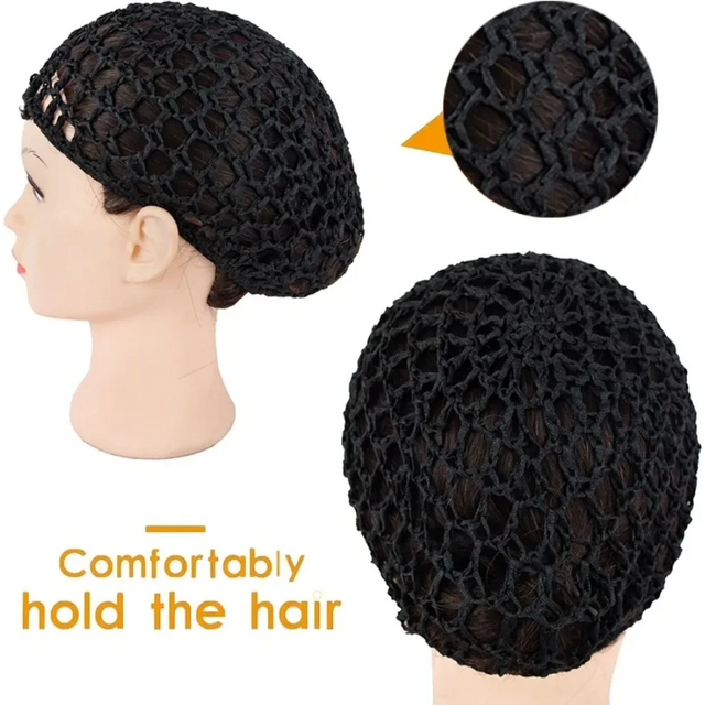 1 Piece Of Women's Thick Thread Crochet Hair Cap Handmade Hair Net Wig Cap Wig Cover Net Cap Solid Color Hair Care Cap Sleep Cap