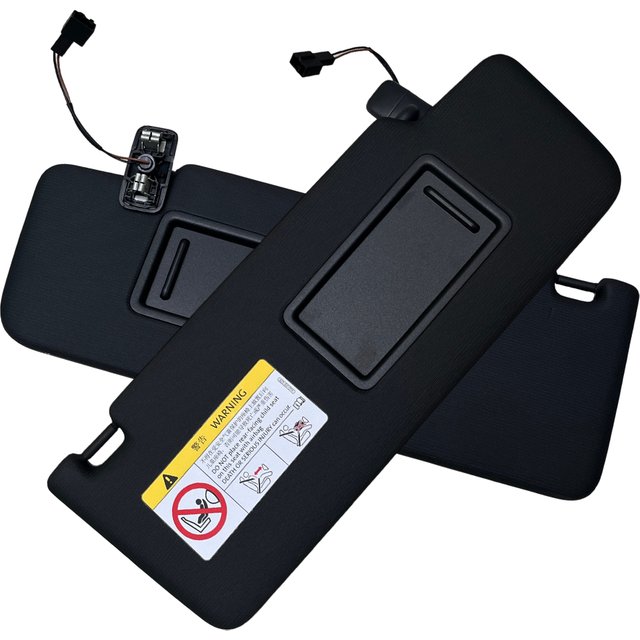 For VW ID4 ID4X 2021-2026 Black Grey Front Sun Visor Panel With Makeup Mirror 5TD857551F 5TD857552F