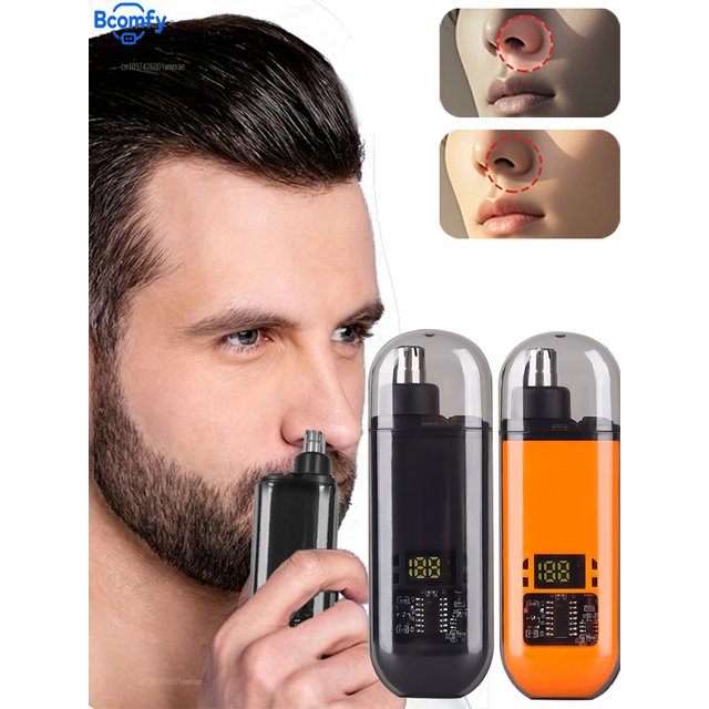 Electric Nose Hair Clipper for men Portable 2 In 1 Electric Portable Ear And Nose Hair Trimmer Rechargeable Waterproof Trimmer
