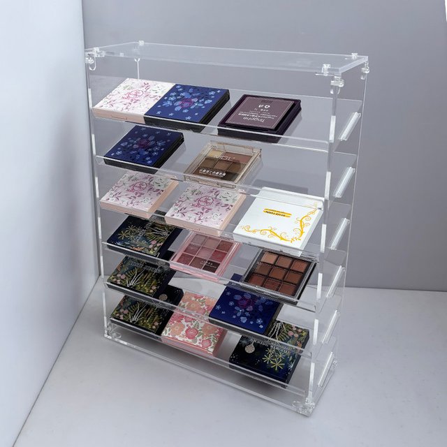 Assembled Thickened Clear Acrylic Large Capacity Dustproof Cosmetic Storage Organizer for Lipstick Eyeshadow Perfume
