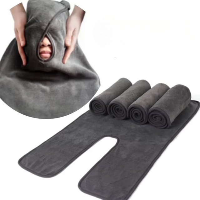 U-Shaped Beauty Towel - Ultra-Fine Fiber Facial Quick-Dry Towel, Super Soft Highly Absorbent for Salon Spa Massage Skincare Use