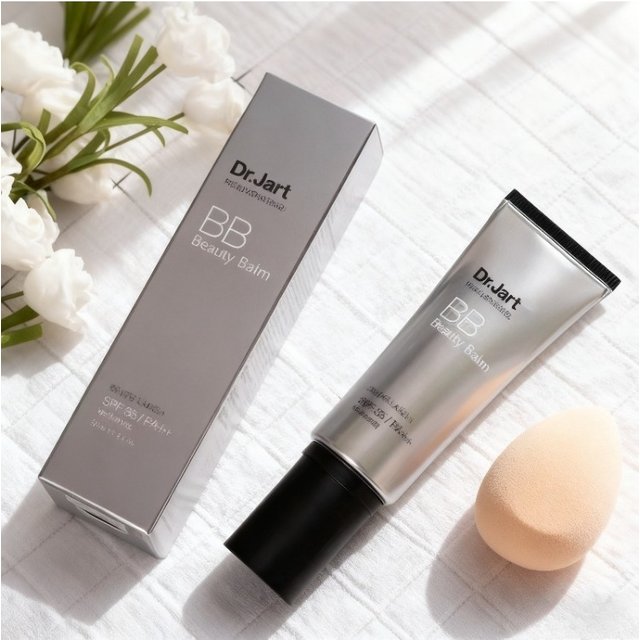 Authentic Imported Silver Tube BB Cream 40ml High Coverage Long-Lasting Foundation Lightweight Smooth Face Base Makeup