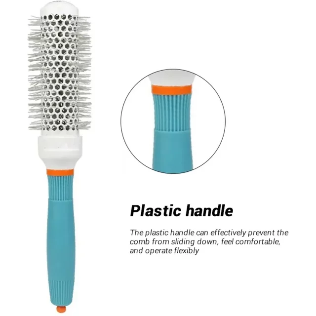 Professional Hairderssing CombSalon Hair Styling Brush Round Barrel Curly Hair Comb Wet and Dry Dual Use Hairbrush Roller Tools