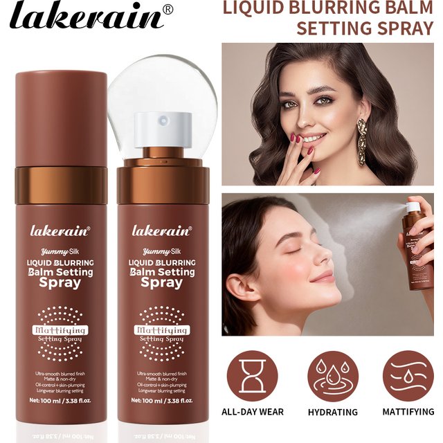 Makeup Fixer Spray Long-Lasting Oil Control Natural Matte Non Drying Weightless Makeup Liquid Blurring Balm Setting Spray