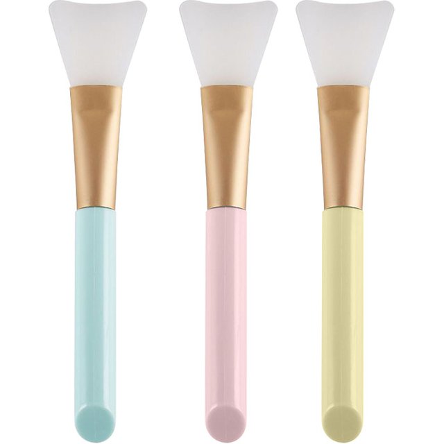 Silicone Facial Mask Brush Face Skin Care Tool Soft-headed DIY Mud Film Adjusting Brush Inclined Tail Apply Face Beauty Tools