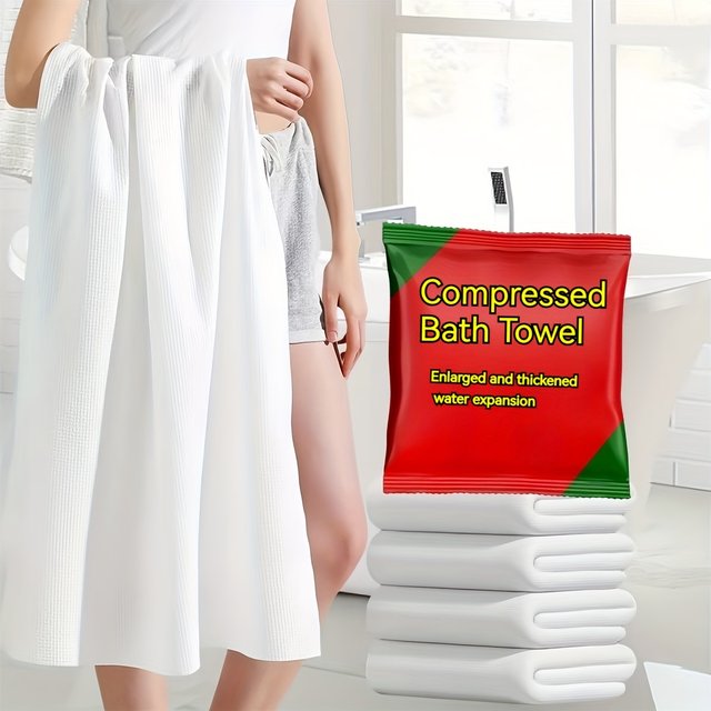 20Pcs Large Disposable Towels, Extra Large and Thick, Suitable for Travel, Camping, and Hotel Use. Quick-Drying Compressed Towels, Individually Packaged Portable Towels. Portable Gentle Facial