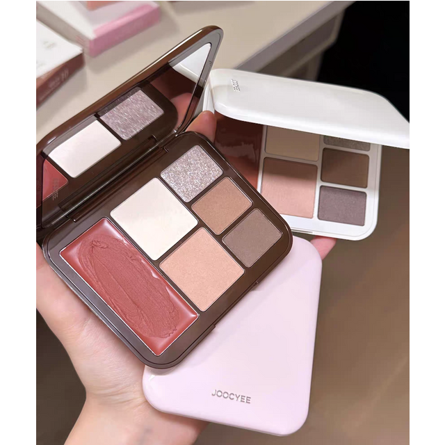Joocyee Lookbook Multi Palette Eyeshadow Blush Lip Mud Highlighter Matte Satin Shimmer Face Makeup Cosmetics