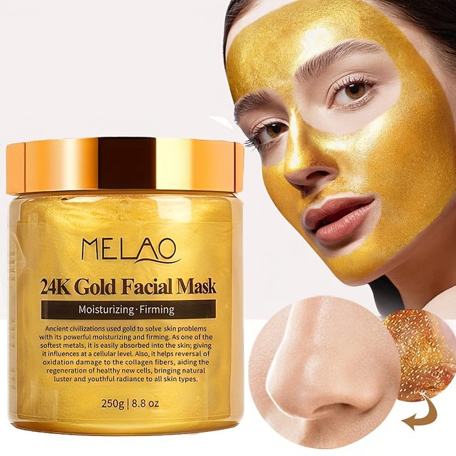 Tiroir AO-Masque facial doré 24K, masque de beauté, élimine la peau, masques qualifiée aux