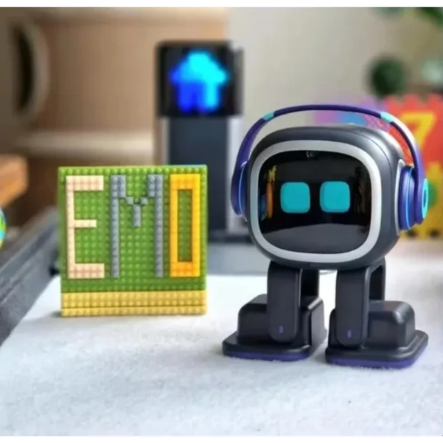 EMO Smart AI Robot 2025 - Voice Control, Facial Recognition & Home Automation, Educational Companion Robot for Smart Office