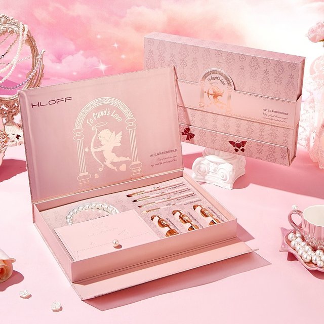 HLOFF Makeup Gift Set – Eyeshadow Palette & Lipstick, Full Face Beauty Kit, Perfect Valentine‘s Day Gift for Girlfriend & Wife