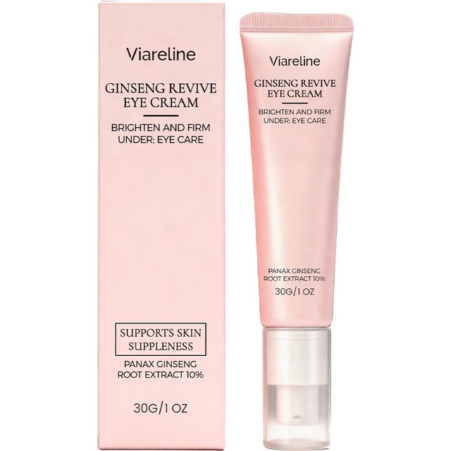 Ginseng Brightening Eye Cream Nourishing Anti-Aging Reduce Dark Circles Puffiness Fade Fine Lines Revitalizing Firming Eye Cream
