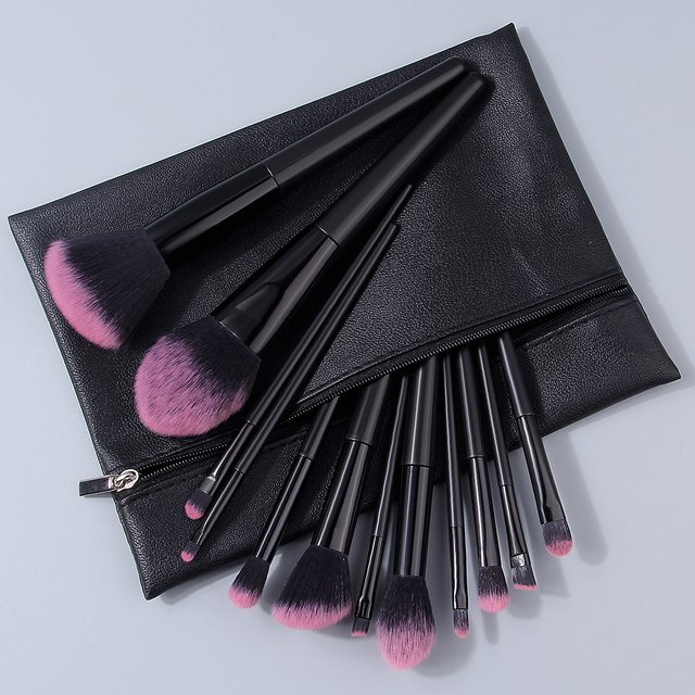 12PCS/13PCS/17PCS Multi-Purpose Makeup Brush Set & High Resilience Makeup Sponge Egg Powder Puff & Zipper Storage Bag