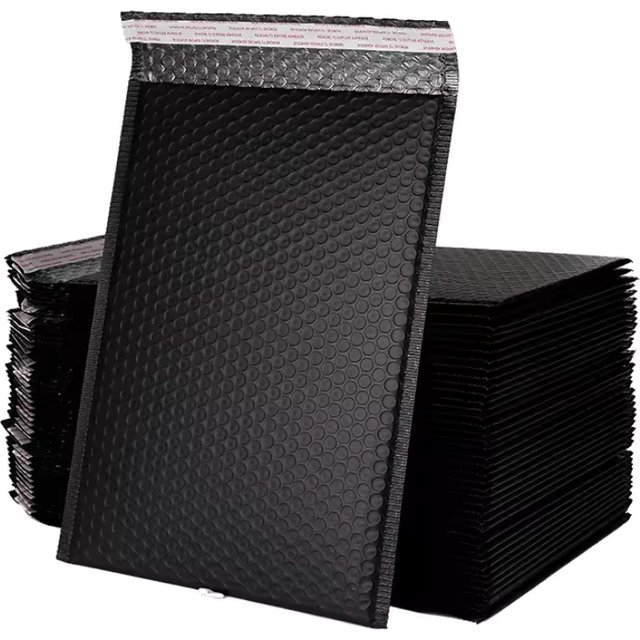 100pcs Thick Self-Adhesive Black Bubble Bag Envelope Packaging Bag Mobile Phone Packaging Bag Cosmetic Packaging Bag