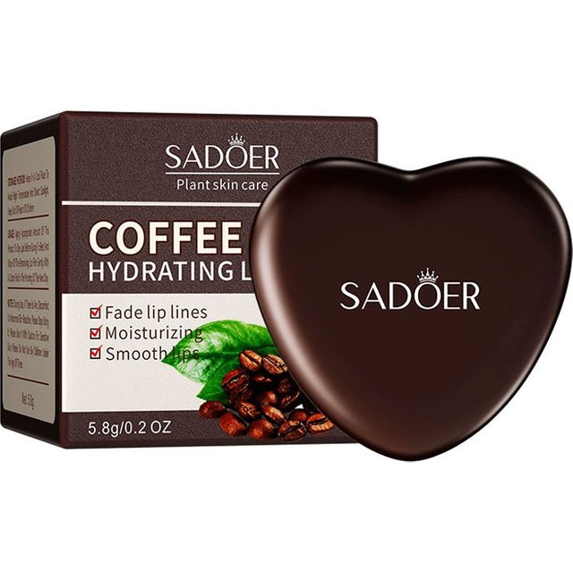 SADOER Coffee Moisturizing Lip Mask for Lip Skin Care Fade Lines Hydrating Nourishing Patches Lips Plumper