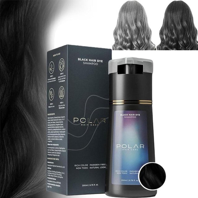 200ml Hair Dye Shampoo For Gray Hair Natural Hair Dye Kit Semi Permanent Hair Dye Shampoo for women Men Black Brown Purple