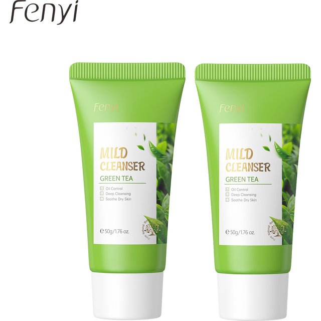 Green Tea Facial Cleanser 50g Skin Deep Cleansing Moisturizing Blackhead Removal Skincare Face Wash Foam Face Cleanser Skin Care