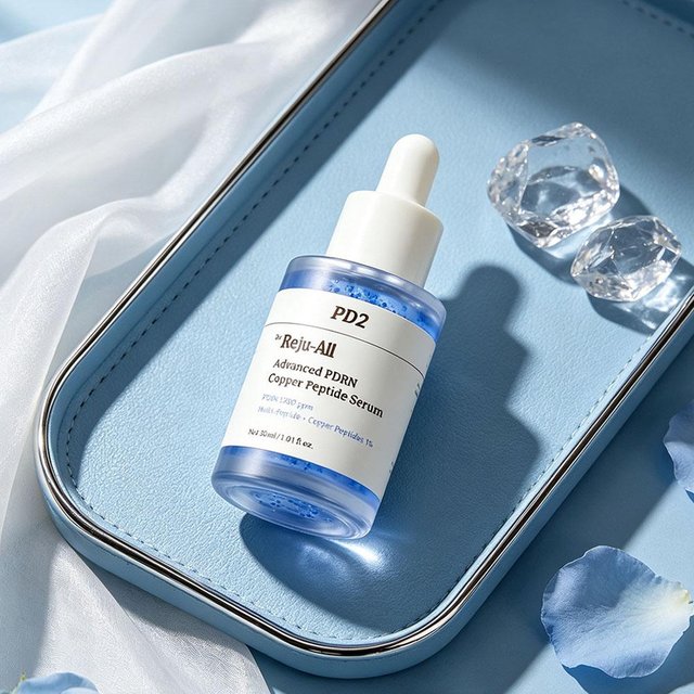 Dr.Reju-All PD2 PDRN Copper Peptide Facial Serum 30ml Micro Blue Capsule Essence Deep Hydration Skin Barrier Repair Brightening