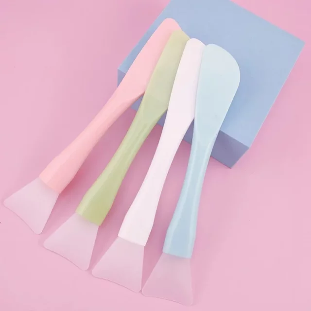 Wholesale Silicone Facial Head Mask Brush Soft Brushes Integrated Makeup Dual-use Mud Film Brush DIY Film Adjusting Beauty Tool