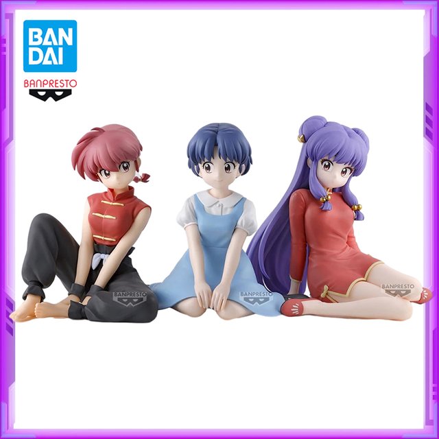 Original BANDAI Banpresto Ranma 1/2 temps de relaxation Ranma shampooing Tendou Akane figurines